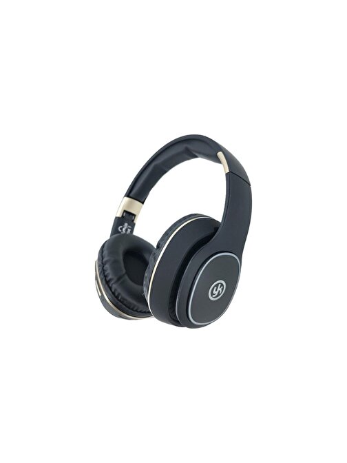 Winex Yk Kablosuz Silikonlu Kulak Üstü Bluetooth Kulaklık Siyah