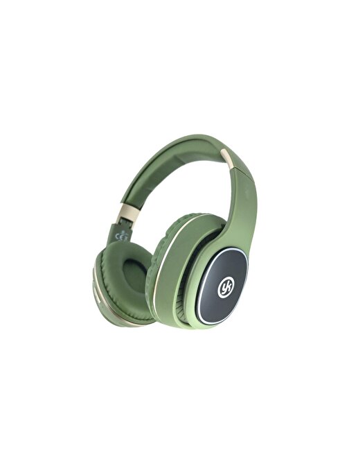 Winex Yk Kablosuz Silikonlu Kulak Üstü Bluetooth Kulaklık Yeşil