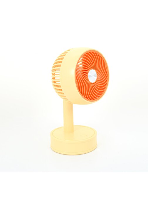 Winex  Mini Taşınabilir Portatif Fan 3 Kademeli Vantilatör Sarı