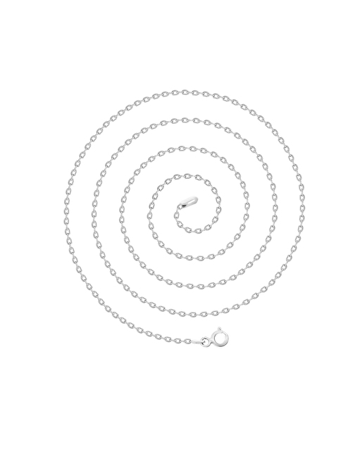 Aykat Gümüş Zincir 45 Cm Beyaz Renk İnce Gümüş Kolye Forse Zincir 925 Ayar Znc-18