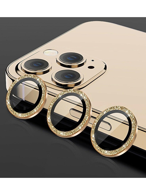 BİNANO IPHONE 11 PRO DIAMOND GOLD CAMERA KORUYUCU