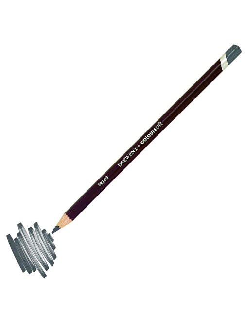 Derwent C700 Coloursoft Pencil Yumuşak Kuru Boya Kalemi Tekli Gri