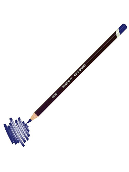 Derwent C270 Coloursoft Pencil Yumuşak Kuru Boya Kalemi Tekli Kraliyet Moru