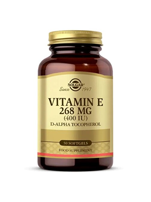 Solgar Vitamin E 400 Iu 268 Mg 50 Kapsül