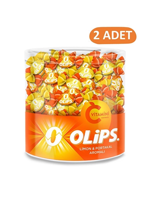 Olips C Vitaminli Limon&Portakal Aromalı Kavanoz Şeker 462 gr x 2 Adet