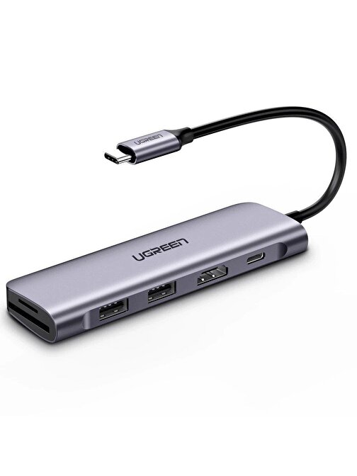 Ugreen 4 Portlu USB 3.0 Dahili Kablolu Type-C HDMI USB Çoğaltıcı