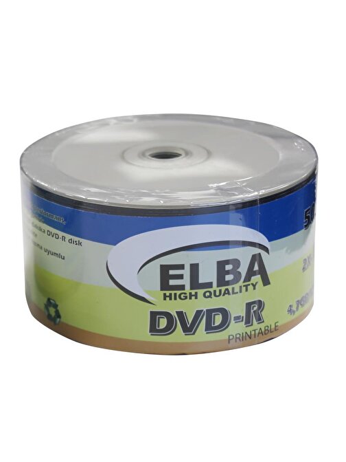 Elba Dvd-R 4,7Gb-120Mın 50Li 16X Printable Dvd-R Shrink