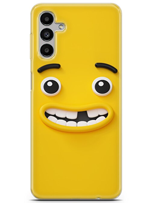 Lopard Samsung Galaxy A13 5G Uyumlu Kılıf Smile 01 Kapak Rahat Yüz