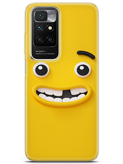 Lopard Xiaomi Redmi 10 Uyumlu Kılıf Smile 01 Kapak Rahat Yüz