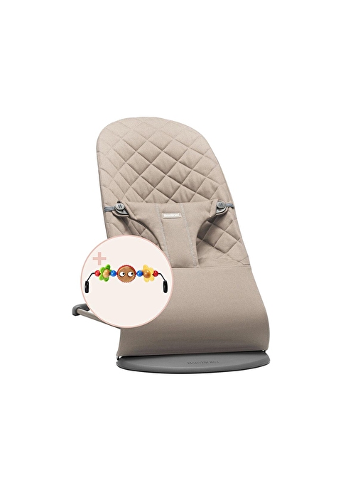 BabyBjörn Balance Bliss Ana Kucağı Cotton Oyuncaklı /Sand Grey