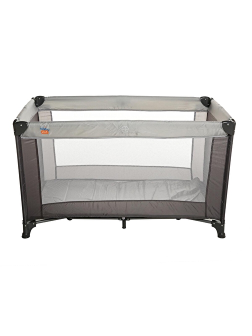 Baby Plus Eco Park Yatak 76x123x64 cm Gri