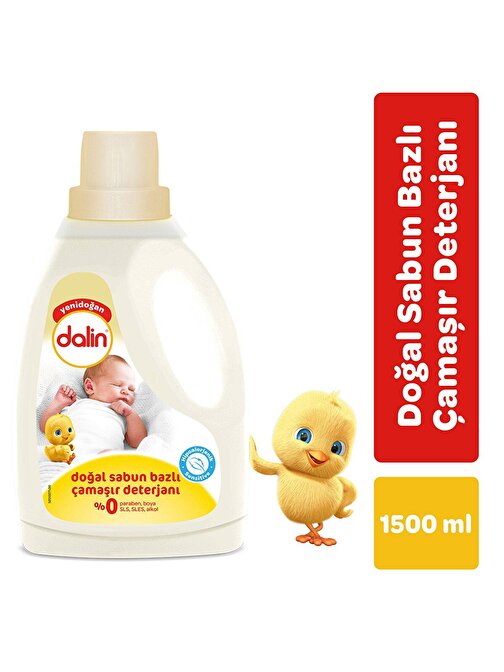 Dalin Sensitive Doğal Sıvı Yenidoğan Bebek Sabun Bazlı Çamaşır Deterjanı 1.5 lt