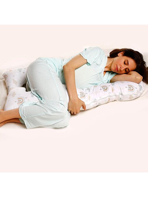 Baby Mom Hamile Uyku Destek Yastığı Çok Renkli