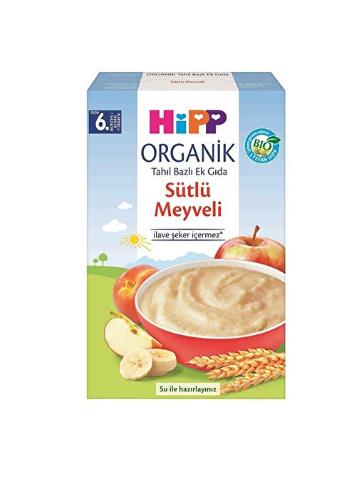 Hipp Organik Sütlü Meyveli Tahıl Bazlı Kaşık Maması 250 gr