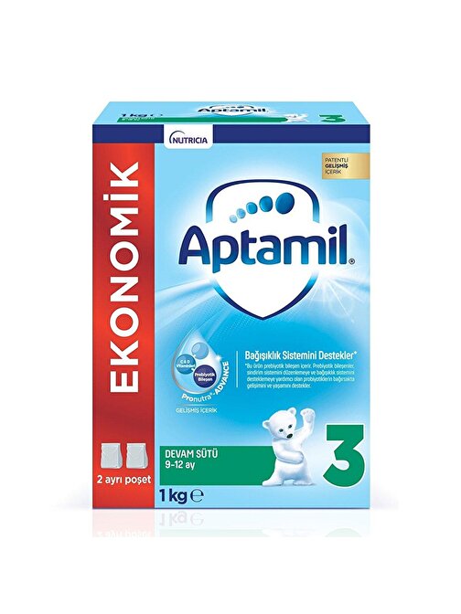 Aptamil 3 Probiyotikli Devam Sütü 1000 gr 9-12 Ay