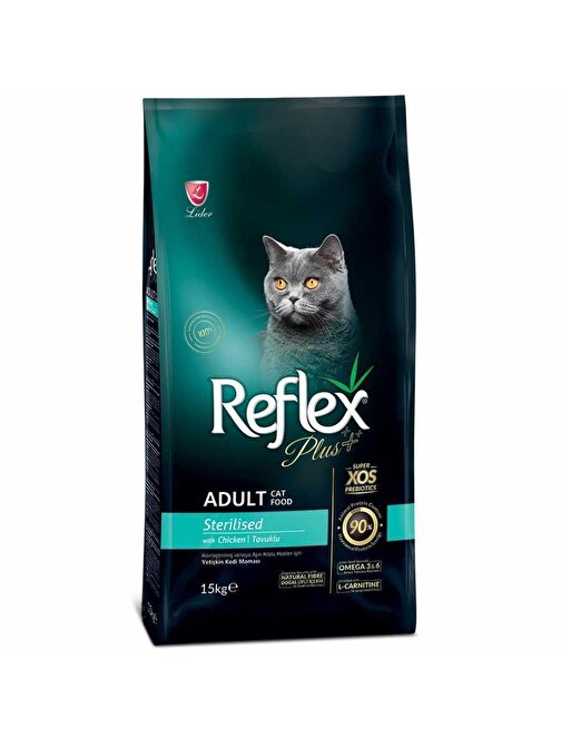 Reflex Plus Kısırlaştırılmış Tavuk Etli Yetişkin Kedi Maması 15 Kg