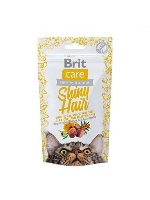 Brit Care Hairball Somonlu Tüy Yumağı Önleme Için Kedi Ödülü 50 gr