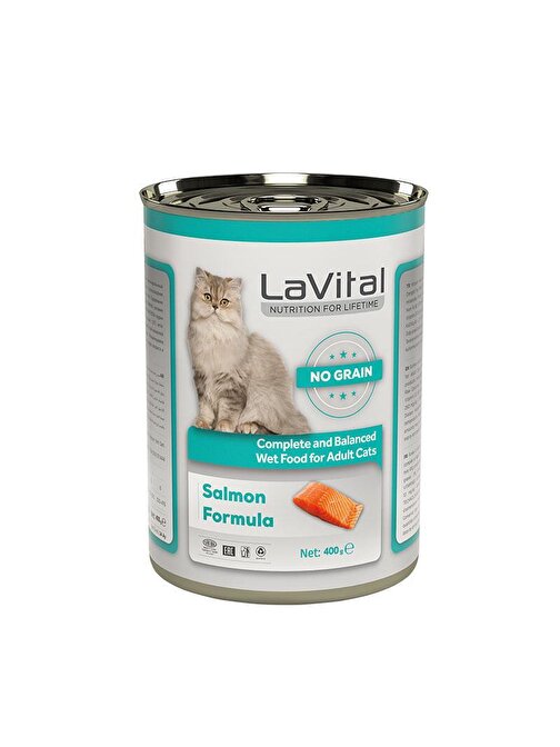 Lavital Somonlu Yetişkin Kedi Konservesi 400 gr