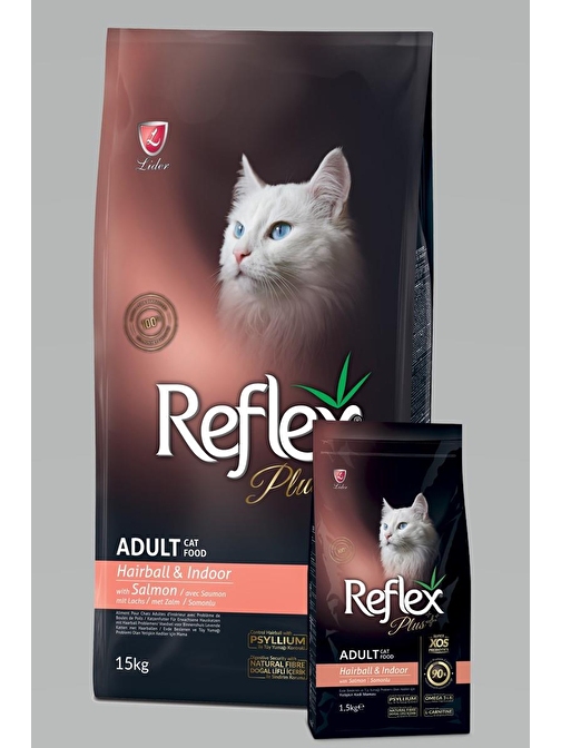 Reflex Plus Hairball Somonlu Yetişkin Kedi Maması 15 Kg