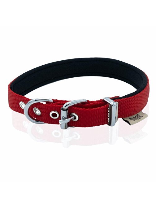 Doggie Comfort Yumuşak Dokuma Köpek Boyun Tasması S 2X30-35cm Kırmızı