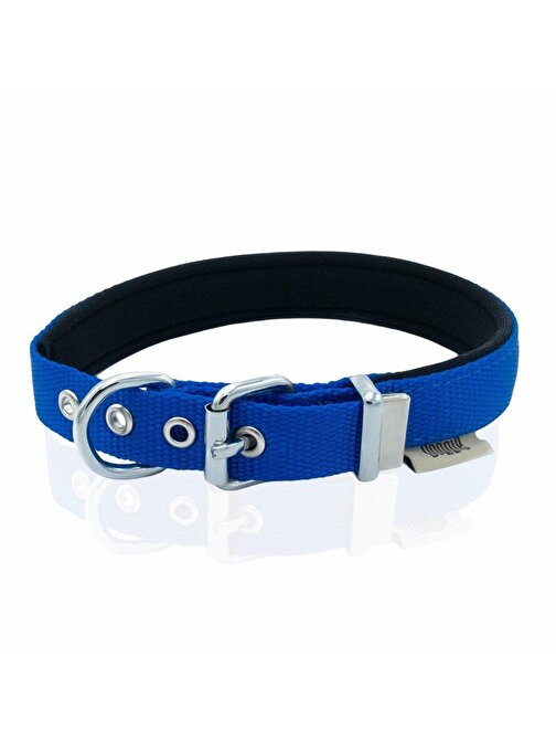 Doggie Comfort Yumuşak Dokuma Köpek Boyun Tasması S 2X30-35cm Royal Mavi