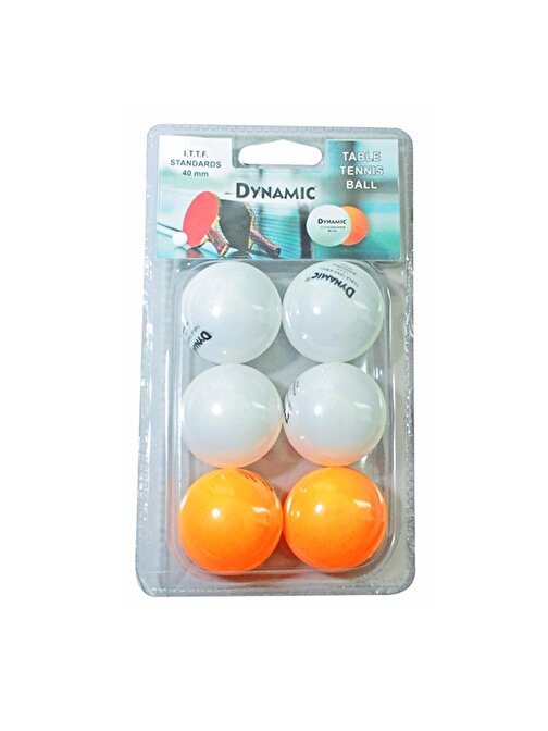 Voit 1Dyaktb23/N-R Dynamıc B23021121 Pinpon T New Masa Tenisi Topu Beyaz 6Lı
