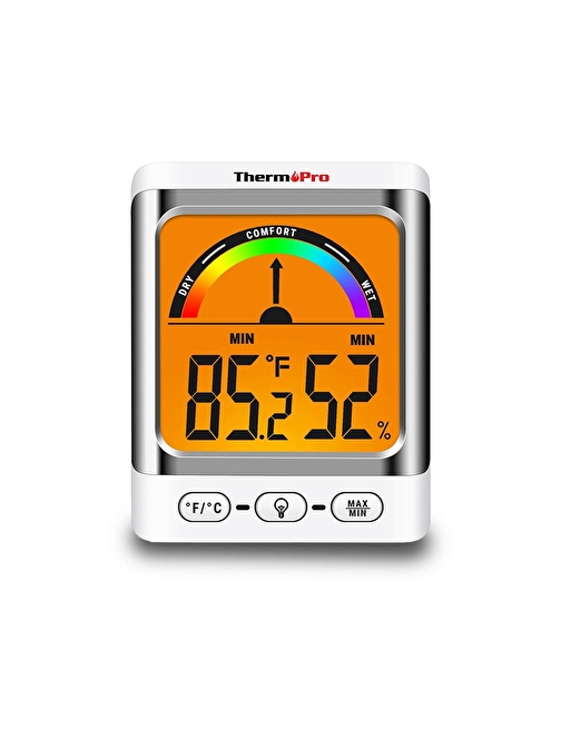 ThermoPro TP52 Konfor Göstergesi Kadranlı İç Mekan Dijital Sıcaklık ve Nem Ölçer Termometre