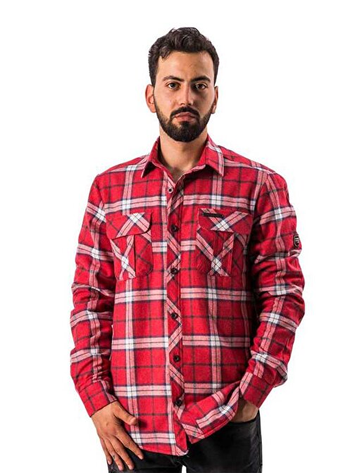 FreeCamp 105276 - Knit Man Fleece Gömlek Kırmızı M Beden