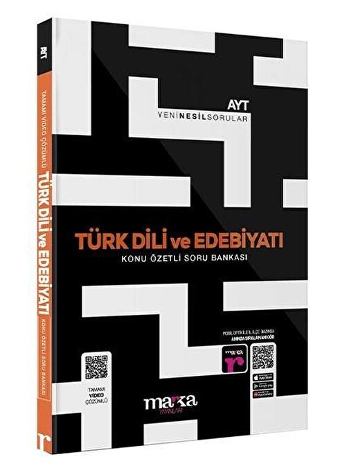 Marka Yayınları Marka AYT Türk Dili ve Edebiyatı Konu Özetli Yeni Nesil Video Çözümlü Soru Bankası