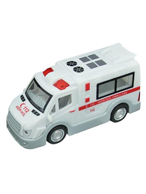Birlik Oyuncak Sürtmeli Ambulans Küçük Oyuncak Araba