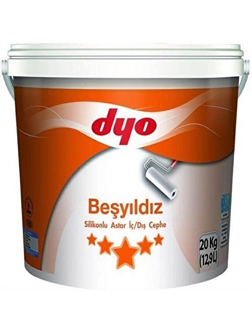 Dyo Beşyıldız Silikonlu İç Dış Astar 20 kg Beyaz