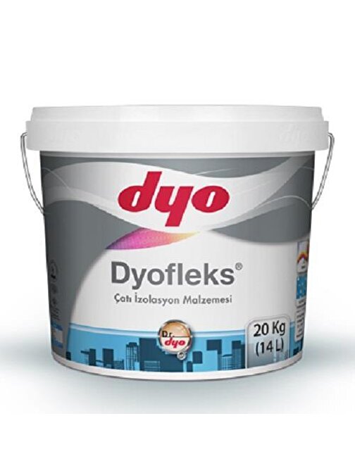 Dyo Dyofleks Çatı İzolasyon Malzemesi 20 Kg Beyaz
