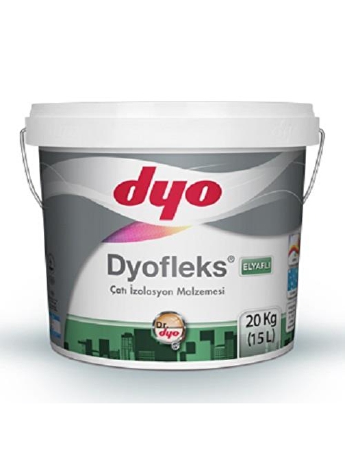 Dyo Dyofleks Elyaflı Çatı İzolasyon Malzemesi 20 Kg Beyaz