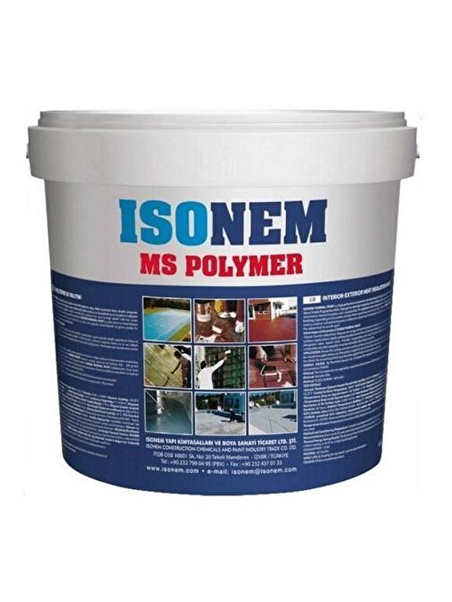 İsonem Ms Polymer %300 Elastik Su Yalıtım Boyası 18 kg Beyaz