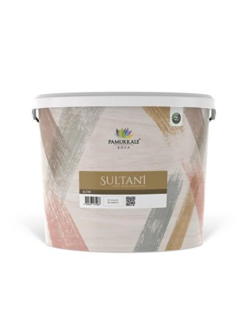 Pamukkale Sultani Su Bazlı Metalik Dekoratif Boya 2.5 lt Altın