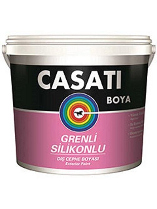 Casati Grenli Silikonlu Dış Cephe Boya 25 kg Antrasit Gri Ral7016