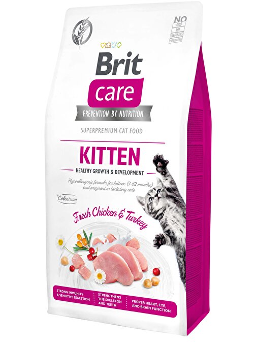 Brit Care Tahılsız Tavuklu Ve Hindili Yavru Kedi Maması 7 Kg