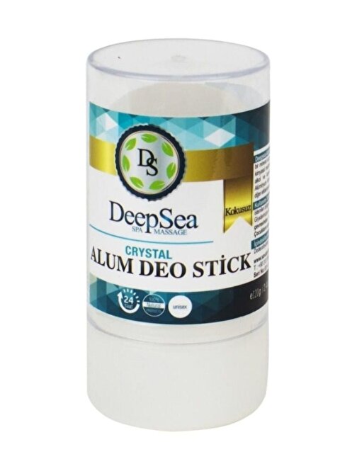 Deepsea Roll On Ter Önleyici Kokusuz Kristal Doğal Tuz Alum Deo Stick Unisex 120 Gr