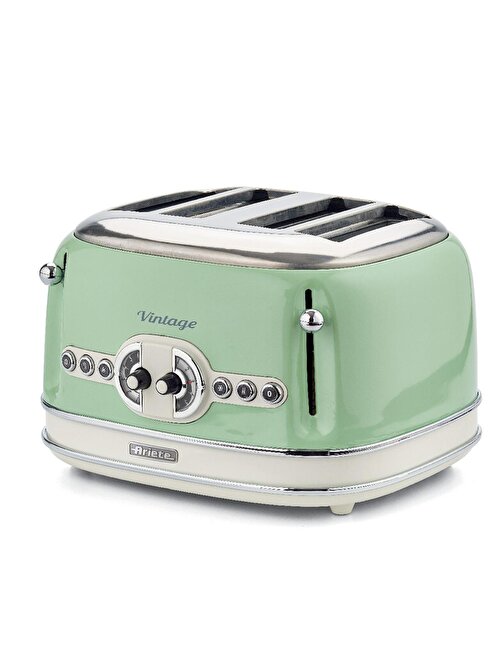 Ariete Vintage 4 Dilim Kapasiteli 810 W Vintage Ekmek Kızartma Makinesi Yeşil