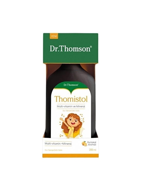 Dr.Thomson Thomistol Multivitamin Mineral Portakal Aromalı Şurup 200 Ml