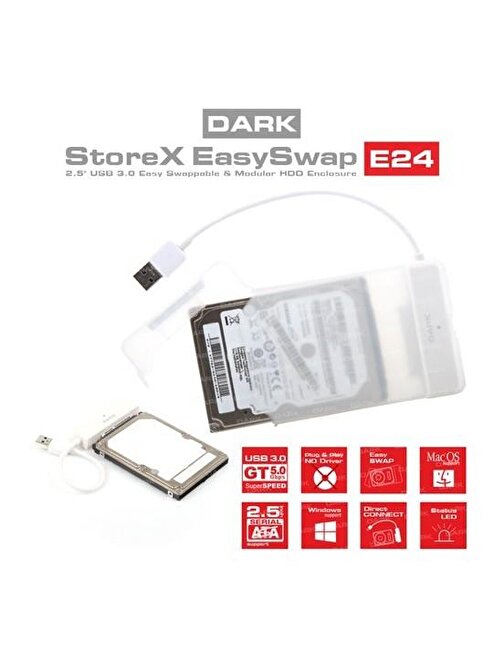 Dark DK-AC-DSE24U3 torex E24 2.5" USB 3.0 SATA