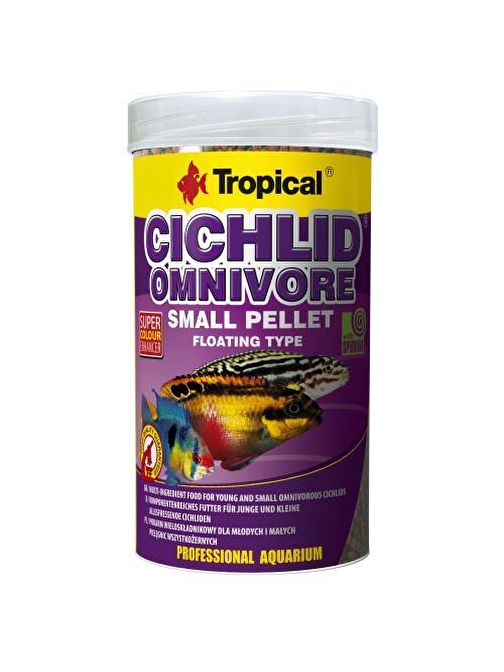 Tropical Cichlid Omnivore Small 250Ml/90G