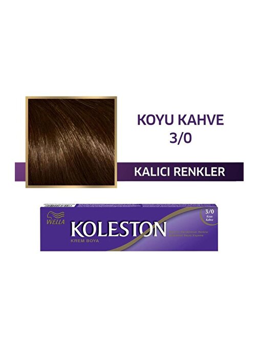 Wella Koleston Single Saç Boyası Tüp Saç Boyası 3.0 Koyu Kahve
