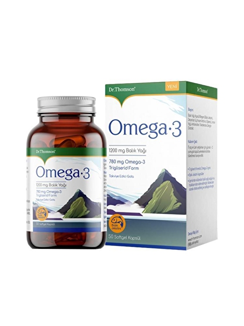 Dr. Thomson Omega 3 Balık Yağı 1200 Mg 50 Kapsül