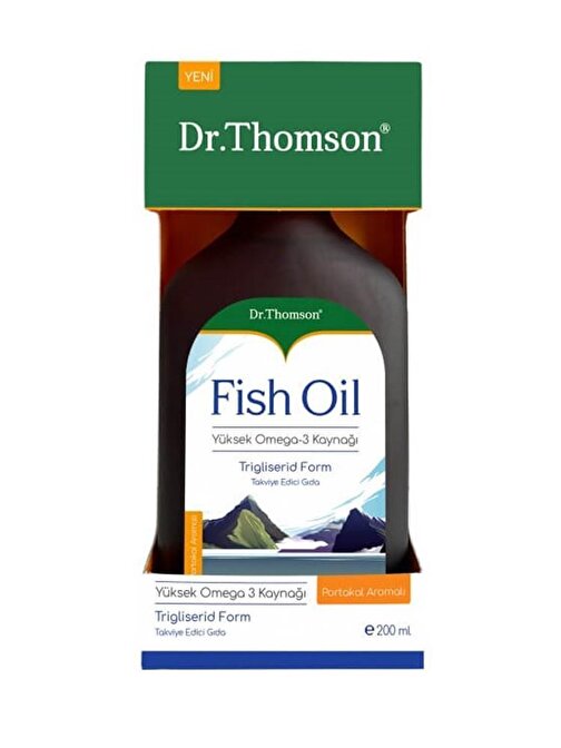 Dr.Thomson Omega-3 Fish Oil Portakal Aromalı 200 Ml