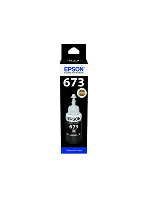 Epson T6731 C13T67314A Orijinal Siyah Mürekkep Şişesi 70 Ml