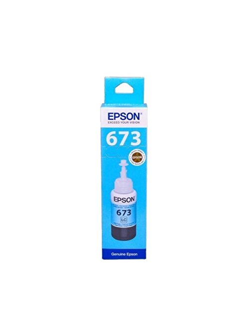 Epson T6735 C13T67354A Orijinal Açık Mavi Mürekkep Şişesi 70 Ml