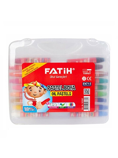 Fatih Çantalı Yağlı Pastel Boya 18'li