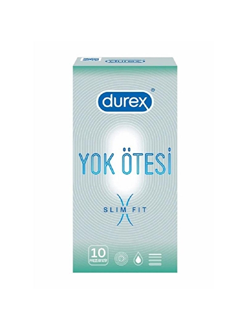 Durex Rezervuar Uçlu Kayganlaştırıcı Ultra İnce Dar 10 Adet Prezervatif