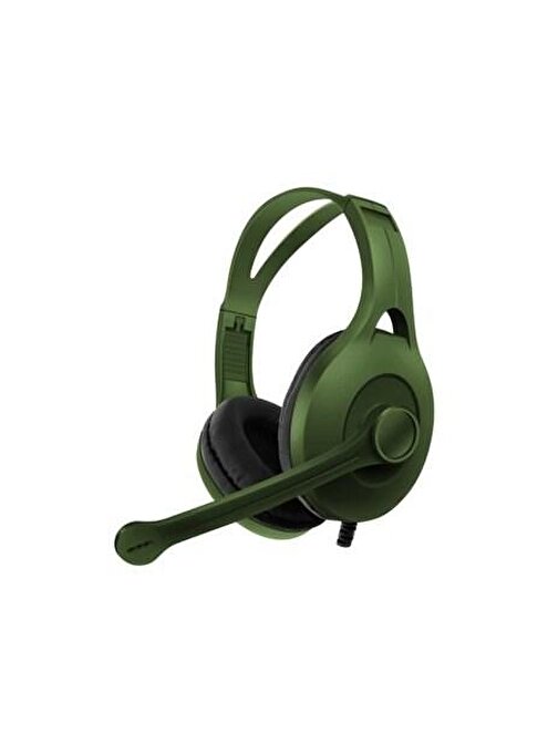 Kablolu Oyuncu Kulaklık Kafa Bantlı Kulak Üstü Mikrofonlu Gaming Kulaklık Cep Telefonu & Tablet Uyumlu Yeşil